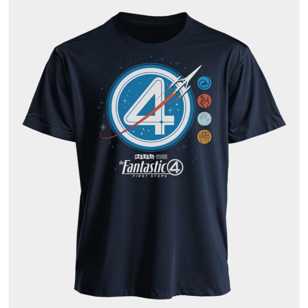 

Marvel Mens and Womens Tshirts The Fantastic 4 Summer American Spring and Autumn Basic Loose Sporty Oversized Shortsleeved 4XL