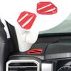 Red Dashboard Side Air Outlet Frame Trim For Toyota Tundra Sequoia -2024 US