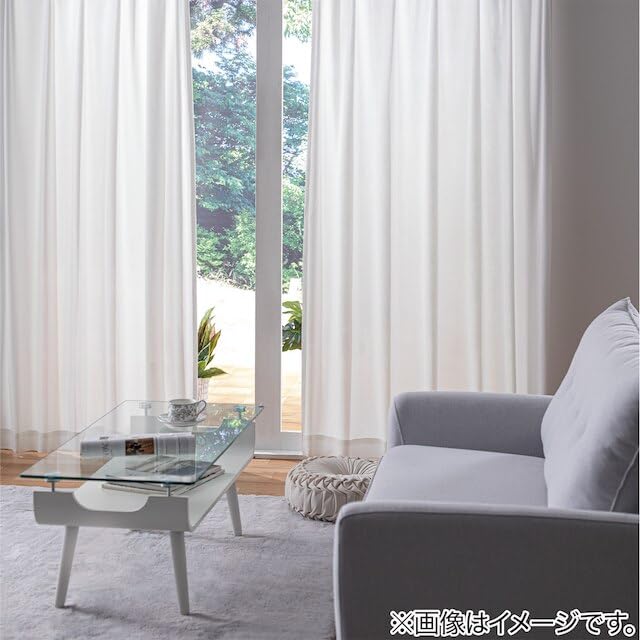 Nitori (NITORI) Deco Home Heat-Shielding and Privacy-Shielding Lace Curtains, 100cm Wide x 188cm Long, 2 Panels, PL DH26 5734454