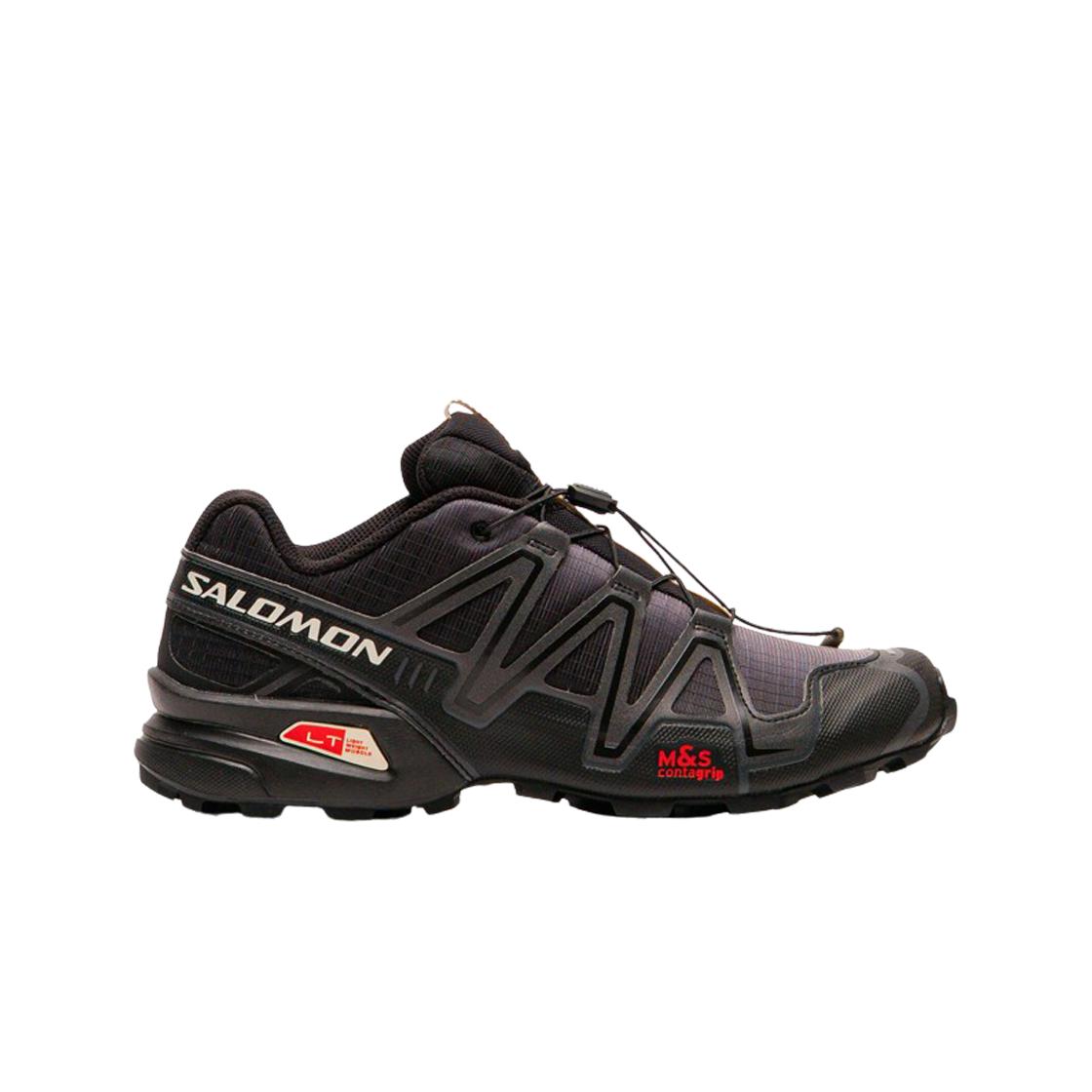 Salomon Speedcross 3 Dual Aura Unisex Sneakers Black Vanilla-Ice Fiery-Red L47844200 39⅓