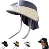 UPF 50+ Wide Brim Fan Hat Breathable Solar Powered Hat New Design Rechargeable Fan Hat Hiking