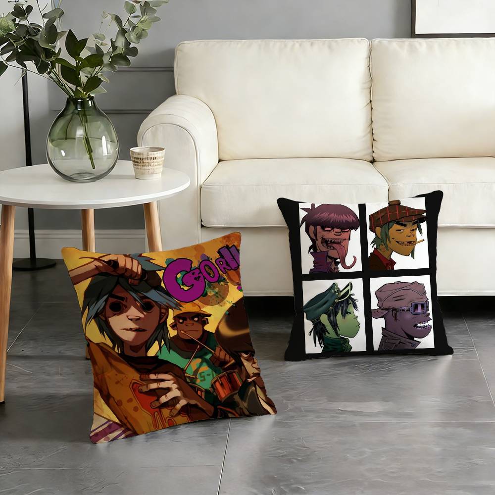 G-Gorillaz Rock Band Pillow Case Cushion Cover Throw Pillow Case For Car Sofa