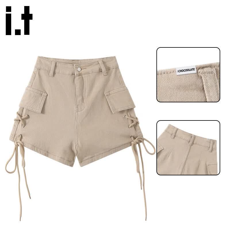 :CHOCOOLATEit Women s High-Waisted Denim Shorts XS
