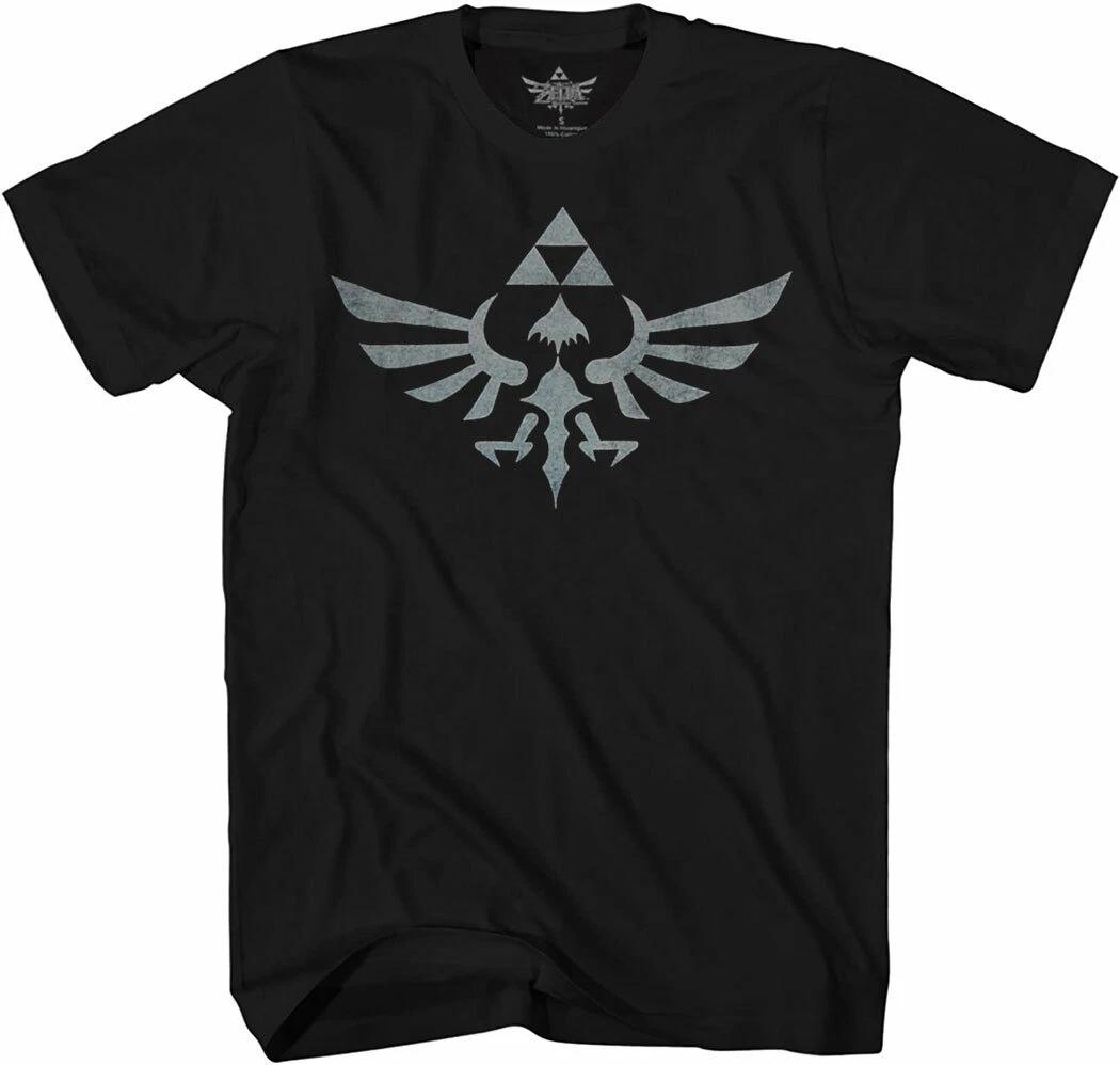 Мужская футболка Nintendo Legend of Zelda Символ Трифорс 100% Хлопок Топы XL