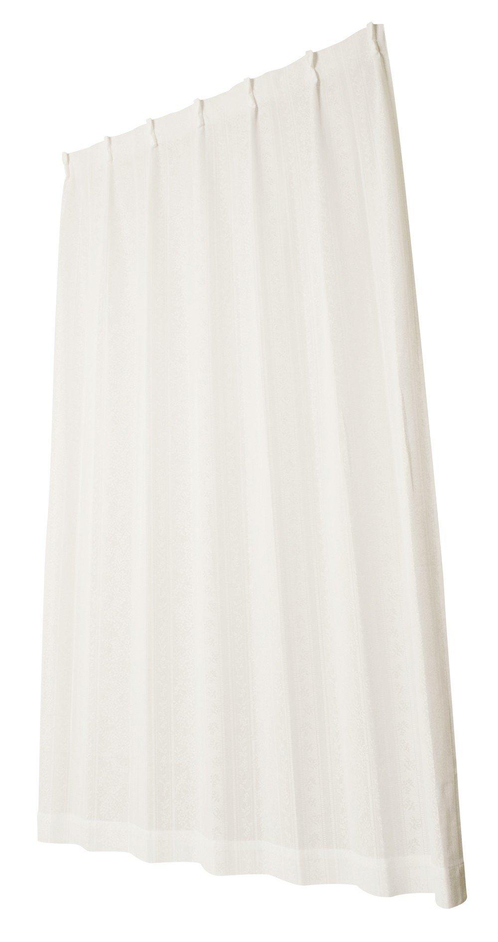 

Универ Зеркальное Кружево Эко Цветок 200см Шириной х 176см 1 Панель Шторы, Полоска, Белый, Длинный, белый