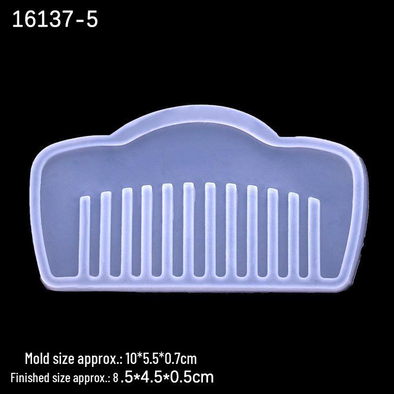 

Милая мультяшная кристаллическая эпоксидная смола Гребень Силиконовая форма - Несколько стилей