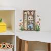 Wooden Door Painting Little Rabbit Butterfly Flower Multi-bedroom Living Room Home Background Beautification Wall Stickers