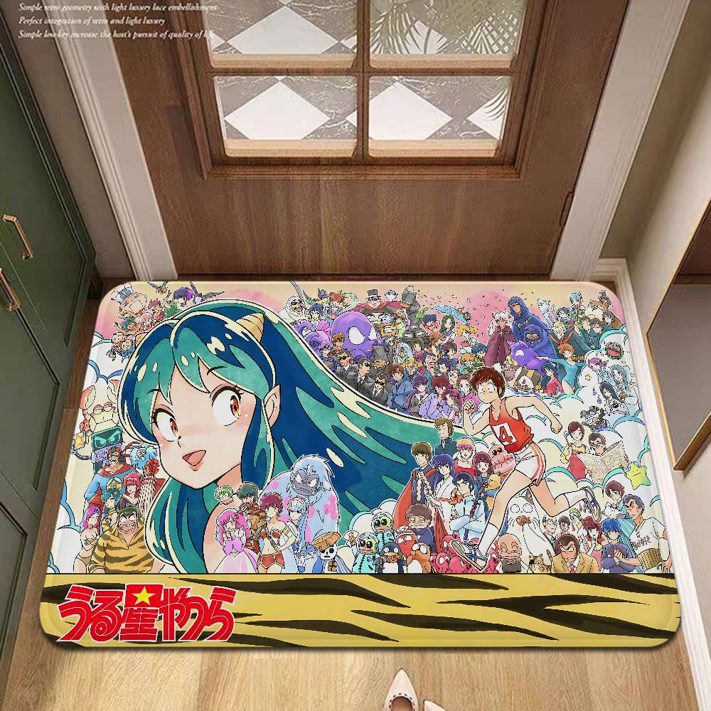 Anime Urusei Yatsura Door Mat Washable Non-Slip Living Room Sofa Chairs Area Mat Kitchen Doormat Area Rug