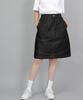 Seinteukeulu Wide Dome Half-Band Midi Skirt Wdm-1305 Black Denim Brs