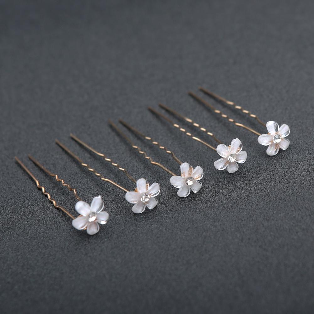 20pcs Fashion Elegant Bridal Pearl Hair Sticks Set with Crystal Floral Accents Wedding for Brides Luxury Headpiece Hair Sticks