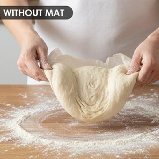 Silikon-Brot-Schlinge Sauerteig-Backmatte mit Griff Wiederverwendbarer Gusseisen-Topf-Einsatz zum Brotbacken Antihaft-Hitzebeständiges Backwerkzeug für Heimbäcker