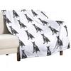 Dobermann Kuscheldecke Flanell Anime für Babys Locker Weihnachtsdekoration Sofa Steppdecke Decken