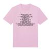 Charli Xcx Fashion Film List Tshirt Simple Letter Print Tshirt Fashion Casual Short Sleeve Unisex O Neck Top