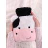Cow Embroidered Plush Filled Hot Water Bottles