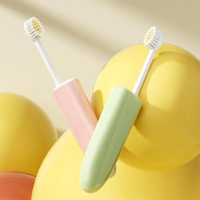 Brand-new Portable Travel-sized Folding Toothbrush and Toothpaste Set Multi-functional Soft-bristled Suitable for Adults