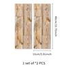 2 Peças 40X15cm PVC Grão de Madeira Autocolante de Parede Autocolante Impermeável Sala de Estar Quarto Decoração de Parede Autocolantes de Chão
