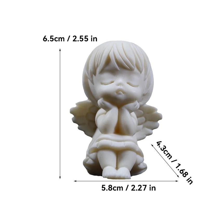 

Скульптуры Ангелов Фигурки Имитация материала слоновой кости Милые Украшения для Дома Комнаты Офиса Автомобиля Маленькие статуэтки Лучший подарок
