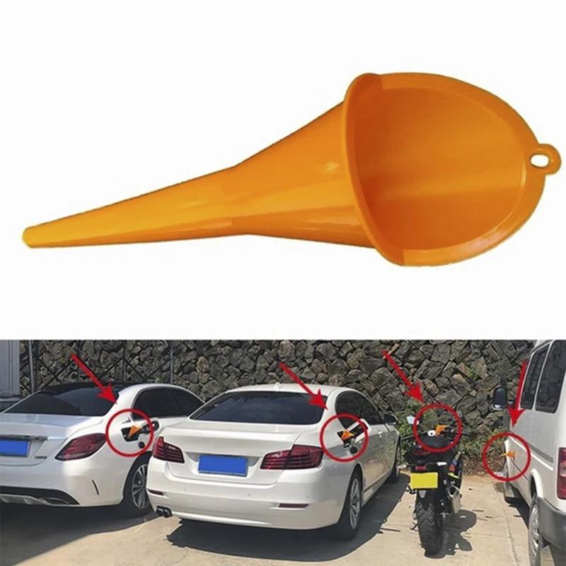 1Pc Car Motorcycle Long Mouth Funnel Diesel Filling Tool Plastic Anti-splash Refueling Oil Liquid Nozzle Car Accessories