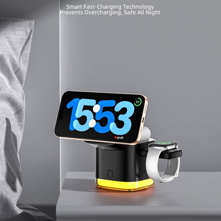 C53 QI2 25W 5 in 1 Multifunctional Foldable Magnetic Wireless Charger