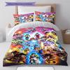 Cartoon Pattern Bedding Quilt Set Quilt Cover Pillowcase Home Decoration Birthday Gift (1 * Duvet Cover + 2 * Pillowcase, Without Core)