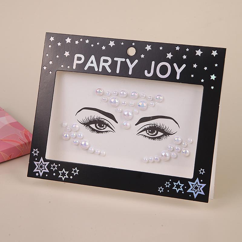 Pegatinas de Pedrería PARTYJOY: Gemas para Maquillaje de Rostro y Ojos para Festivales de Música