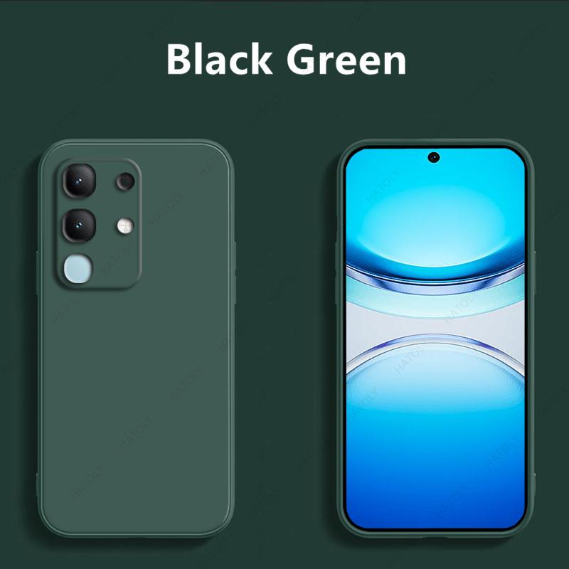 Flüssigsilikon-Handyhülle für vivo Y300t, weiche Schutzhülle, Rückseite, Hülle für iQOO Z10x, Hülle für vivo Y29 4G T4x