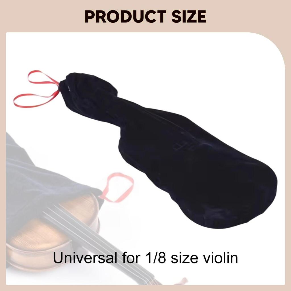 Cover Protective Sleeve Velvet Musical Instrument Accessory for Violinists Lightweight Blanket for Travel Home