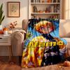 Zenitsu Custom Flannel Blankets Soft Warm Cozy Throws for Home Decor Holiday Gifts