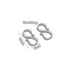 20pcs Stainless Steel W Shape Necklace Clasps Hooks for DIY  Jewelry Making Finding Bracelets Supplies Accessories Wholesale