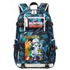 Hunter Anime School Bag Large Capacity Lightweight Student Backpack for Boys Girls Daily Use