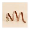 Meier Belt - italian top grain leather women's belt - full grain leather belt - woven leather belt