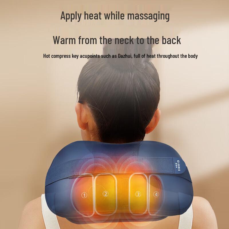 CLORIS Multifunctional Neck and Back Massage Pillow