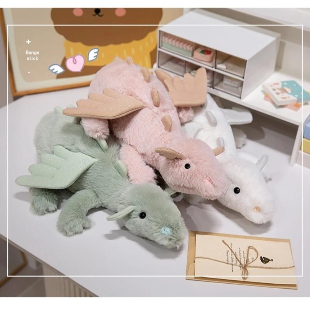Sky Dragon Jc Plush Doll Plush Toy Rainbow Dragon Stuffed Animal Bedside Sleeping Pillow Snow Dragon Desktop Ornament Fun Gift