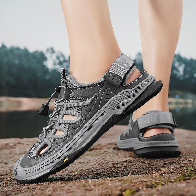 Летние мужские сандалии из натуральной кожи — фото 5