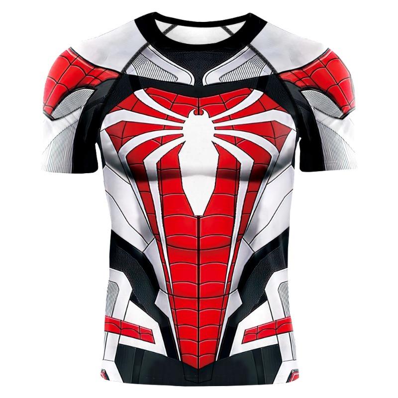 Summer Marvel Captain America 3D Printed Adult Men's Short-Sleeved Street Casual Quick-Dry Breathable Fashion Round-neck Shirt