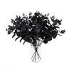 1/10/12Pcs 34cm Artificial Leaf Branch For Halloween And Weddding Party Decoration, Fake Leaf Stems Plant Decoration