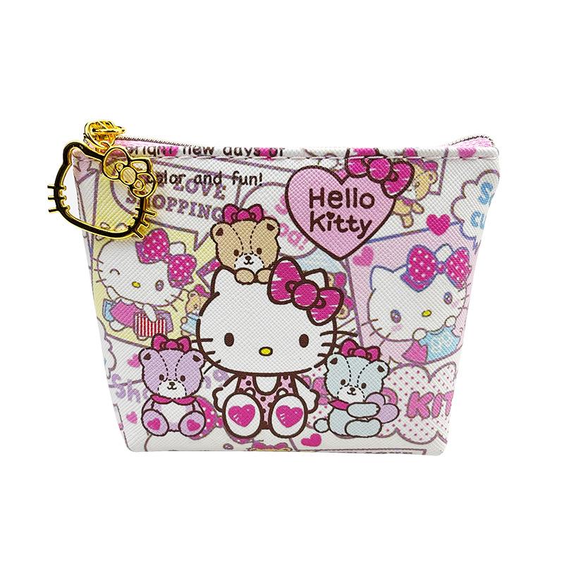 Hello Kitty Cartoon Coin Purse - Mini Cute Zipper Wallet for Girls