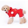 Cozy And Stylish Christmas Pet Dog Dress Warm Dog Hoodie Sweaters Coat With Red Skirt