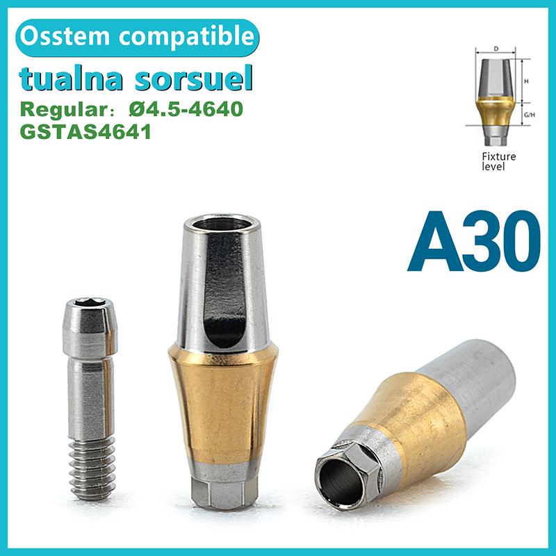 1 Set Dental Implant Replacement Tool Composite Right Angle Regular Component Repair Accessories Screwtools For Osstem