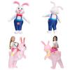 Costume da Coniglio Gonfiabile di Pasqua Per Creativa Performance Teatrale di Halloween e Divertente Cosplay Taglia Adulto
