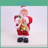 Christmas Gift Electric Santa Claus Guitar Music Ornament With Saxophone And Drums For Holiday Decor