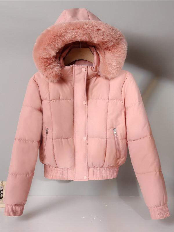 Cotton-padded women's short pie overcomes the Hong Kong style winter Korean version of piled and thickened student cotton-padded jacket with larg