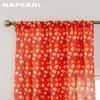 1PC NAPEARL Christmas Style Semi Blackout Curtains Cartoon Patterned Red Printed Curtains for Living Room Bedroom Balcony Window Home Decor