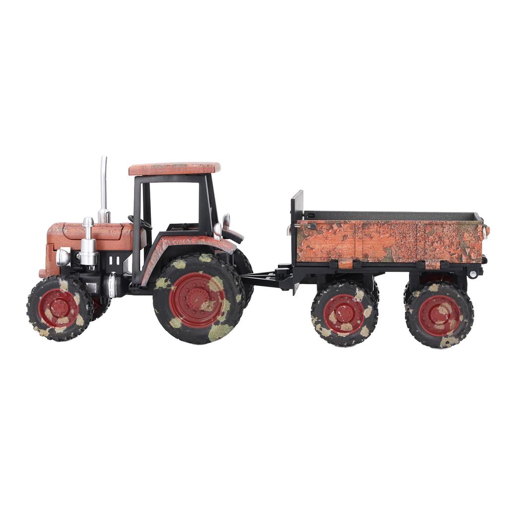 Alloy Retro Model Small Four Wheeled Tractor Car Model Home Model Ornaments for Decoration