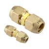 Copper Pipe Extension Joint Connectors 1/4 and 1/2 Inch Tube Fitting Set for Mini Split and Refrigeration Repair, 2-Piece Metal Line Join Kit for Tube