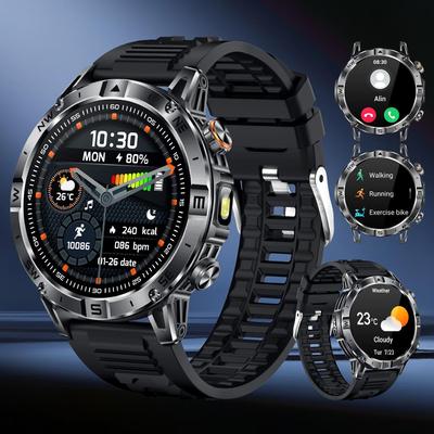 Smartwatch QTLLBT with 100+ Sports Modes, Answer/make Calls, Fitness Activity Tracker, Pedometer, Custom Watch Faces, Weather