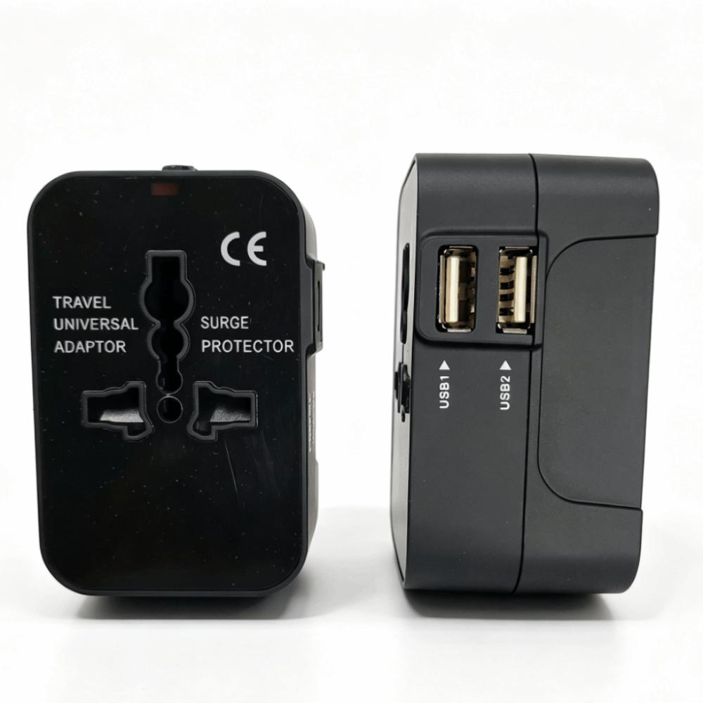 Locking Design Universal Travel Adapter Safety Shutter Travel Charger International Travel