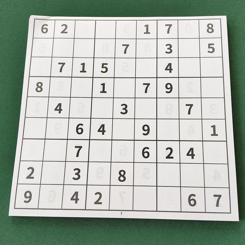 Wooden Sudoku Game: Nine-Grid Logic Puzzle for Children