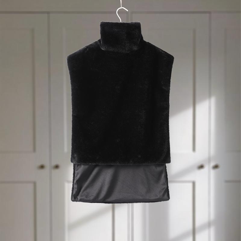 Dolcevita Pelliccia Pelliccia Senzamaniche Gilet Moda Donna Caldo Ispessito Gilet 2025 Signora Lussi Nuovo Primavera Street Party Capispalla