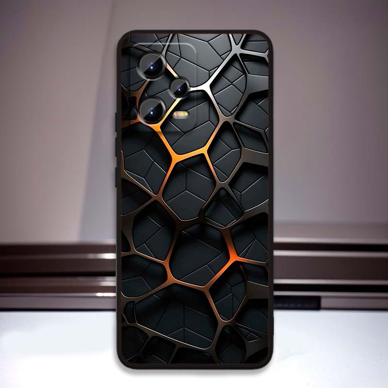 Technology Art Illustration Phone Case For Xiaomi Redmi Note 15 14 13 12 12S 11E 11 11S Pro Plus 4G 5G Black Soft TPU